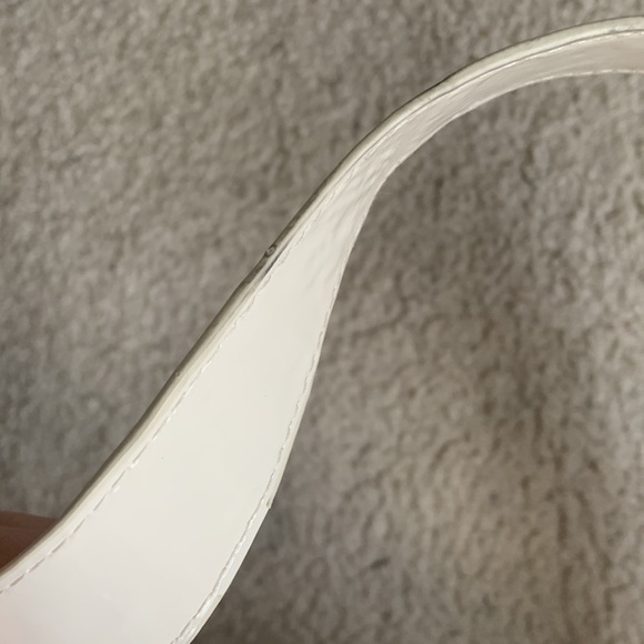 H&M White Patterned Flower Heart Off-White Shoulder Bag - Picture 8 of 9